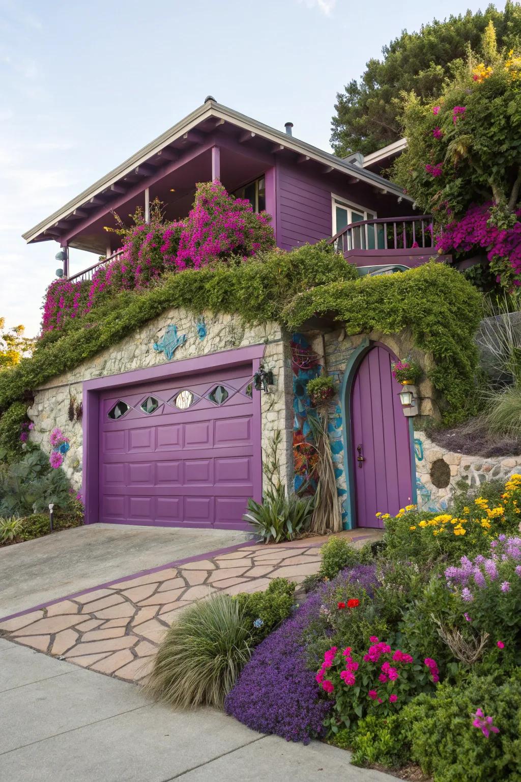Violet introduces a mysterious and inventive touch to your home's facade.