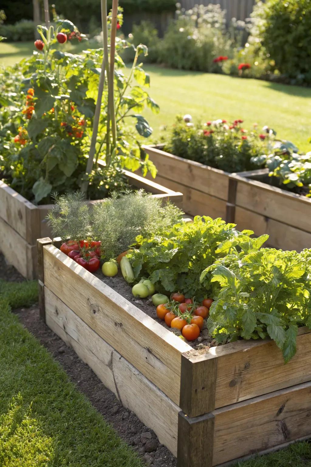 Elevated beds propose a pragmatic and chic resolution for edible cultivation.
