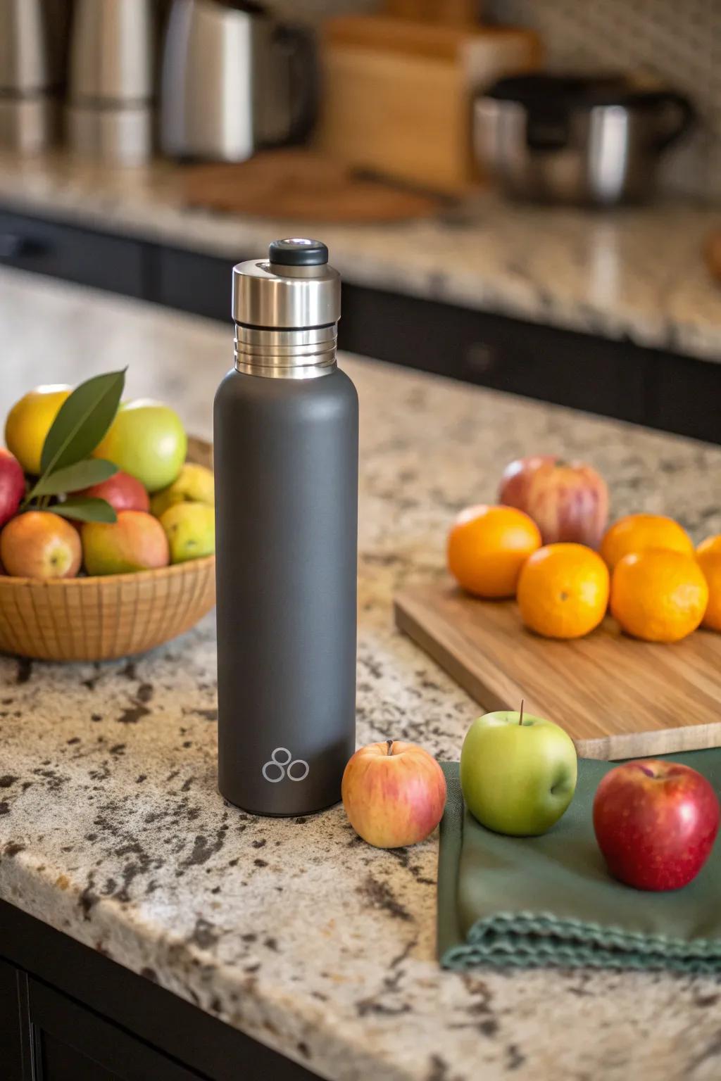 Stay refreshed with a stylish and sustainable hydration bottle.