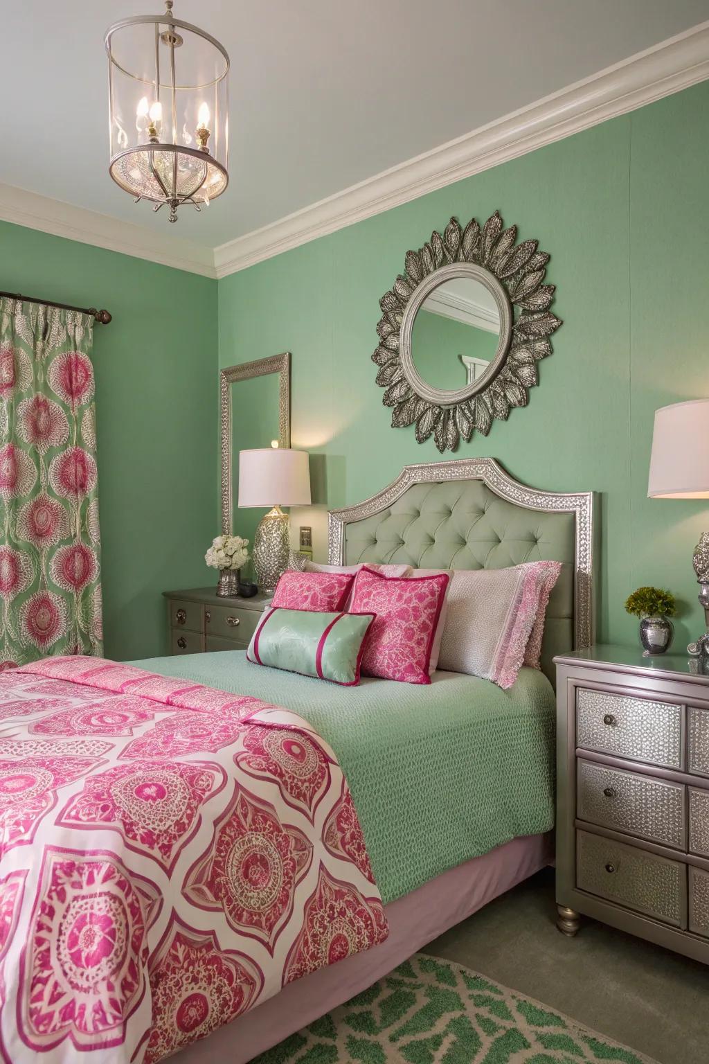 Metallic accents introduce contemporary sophistication to your space.