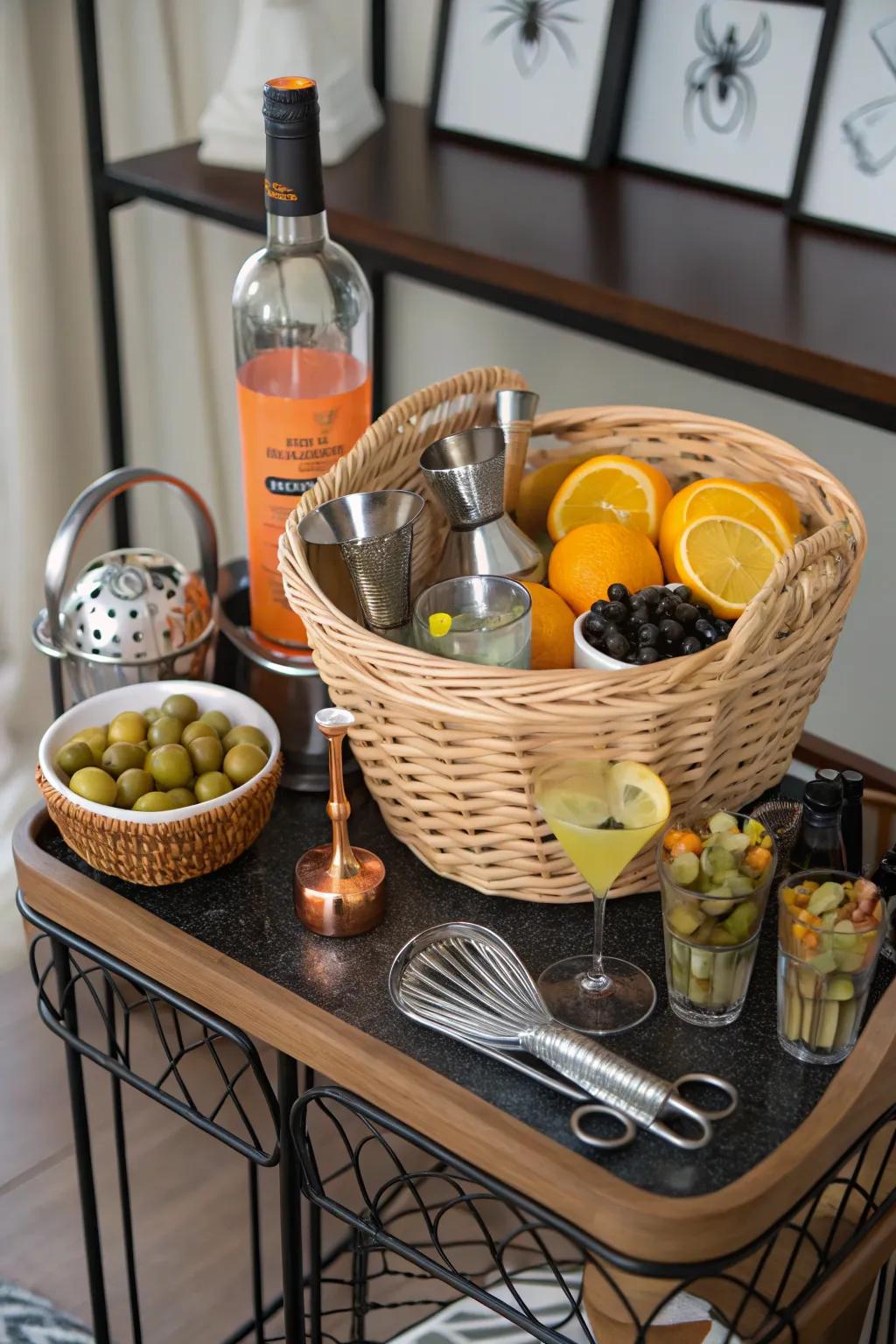 Refine your Halloween cocktails using stylish garnishes.