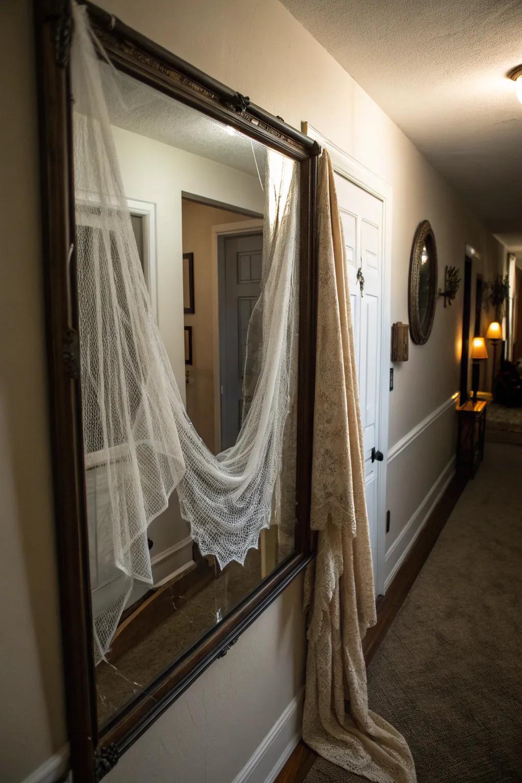 Change mirrors for a haunted setting.