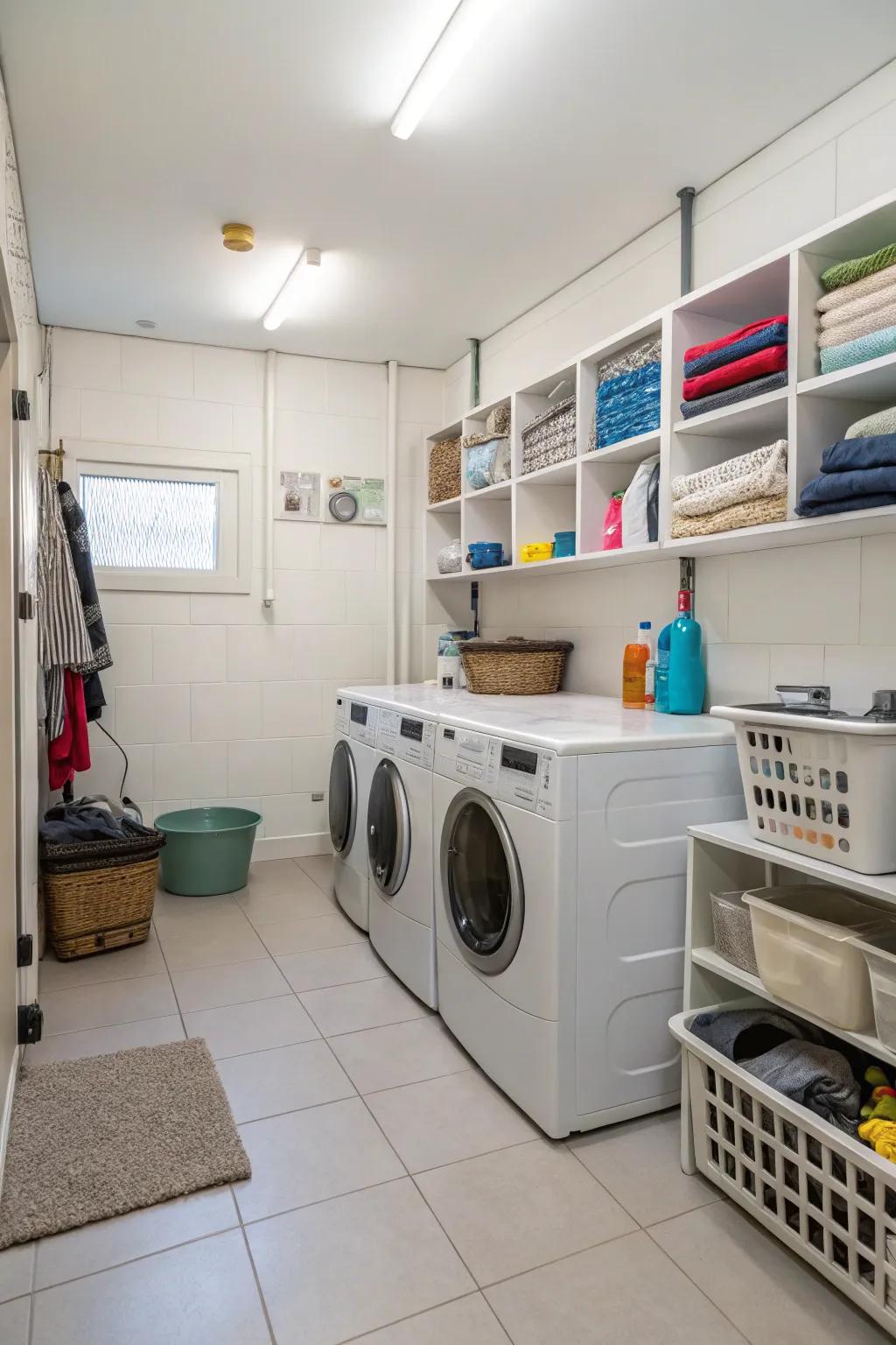 An all-in-one utility room designed for efficient living.