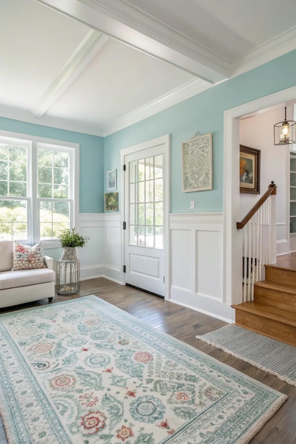 Colored walls breathing new life into a space.