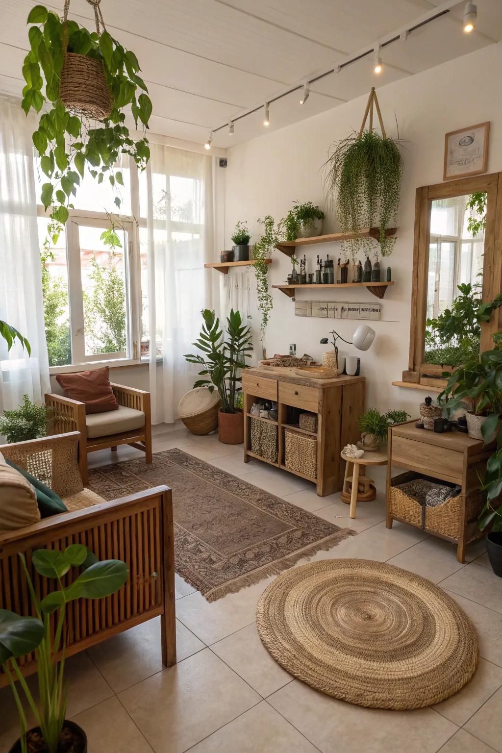 Environmentally conscious elements underscore your dedication to sustainability.