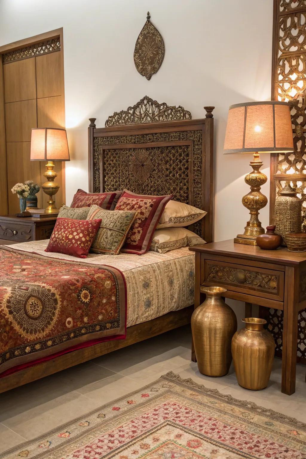 Metallic highlights inject sophistication and sparkle.