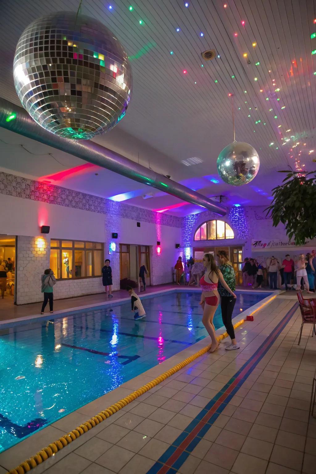 Get the celebration underway with a lively, disco-themed party.