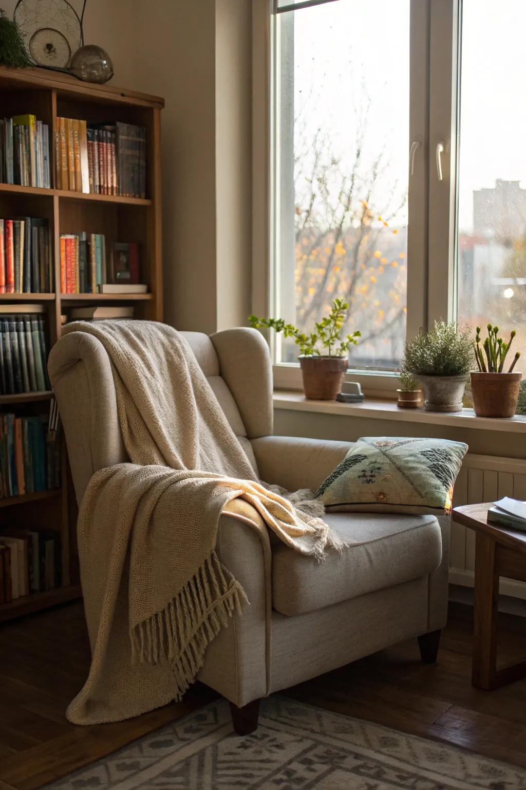 Craft a snug retreat using a personalized reading alcove.