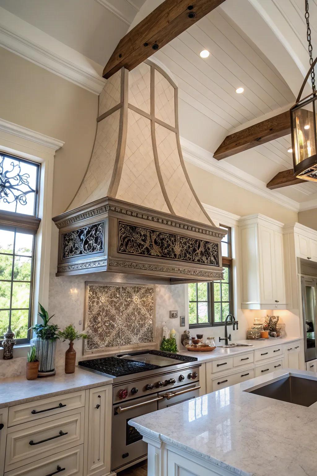 A design cooking cover gives visual interest and grace.
