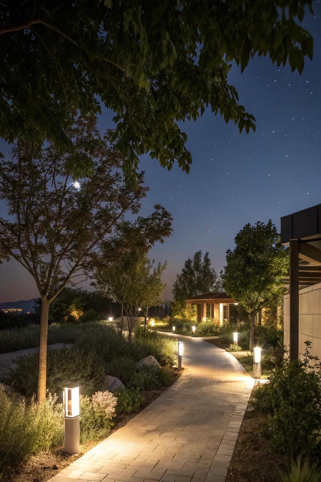Motion sensor lights inject security and convenience into gardens.