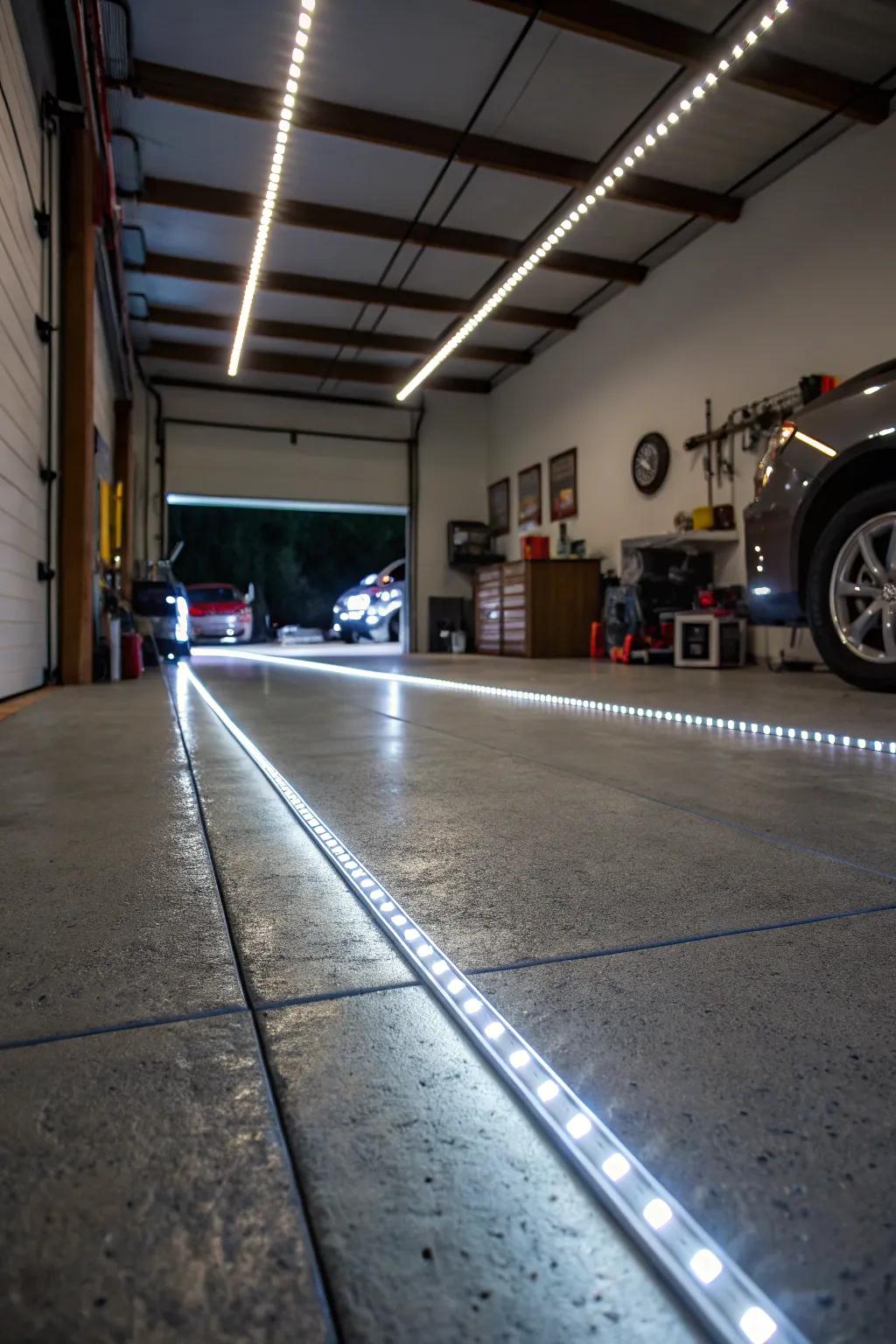 With fashionable garage LED lighting, guide your way.