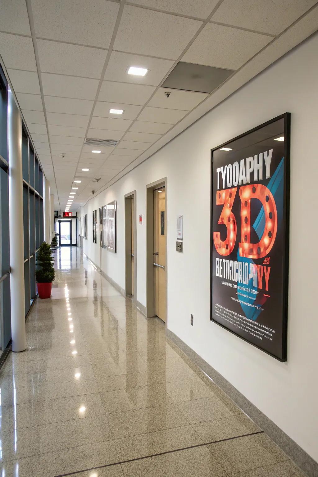 3D typography: dimension that dazzles.