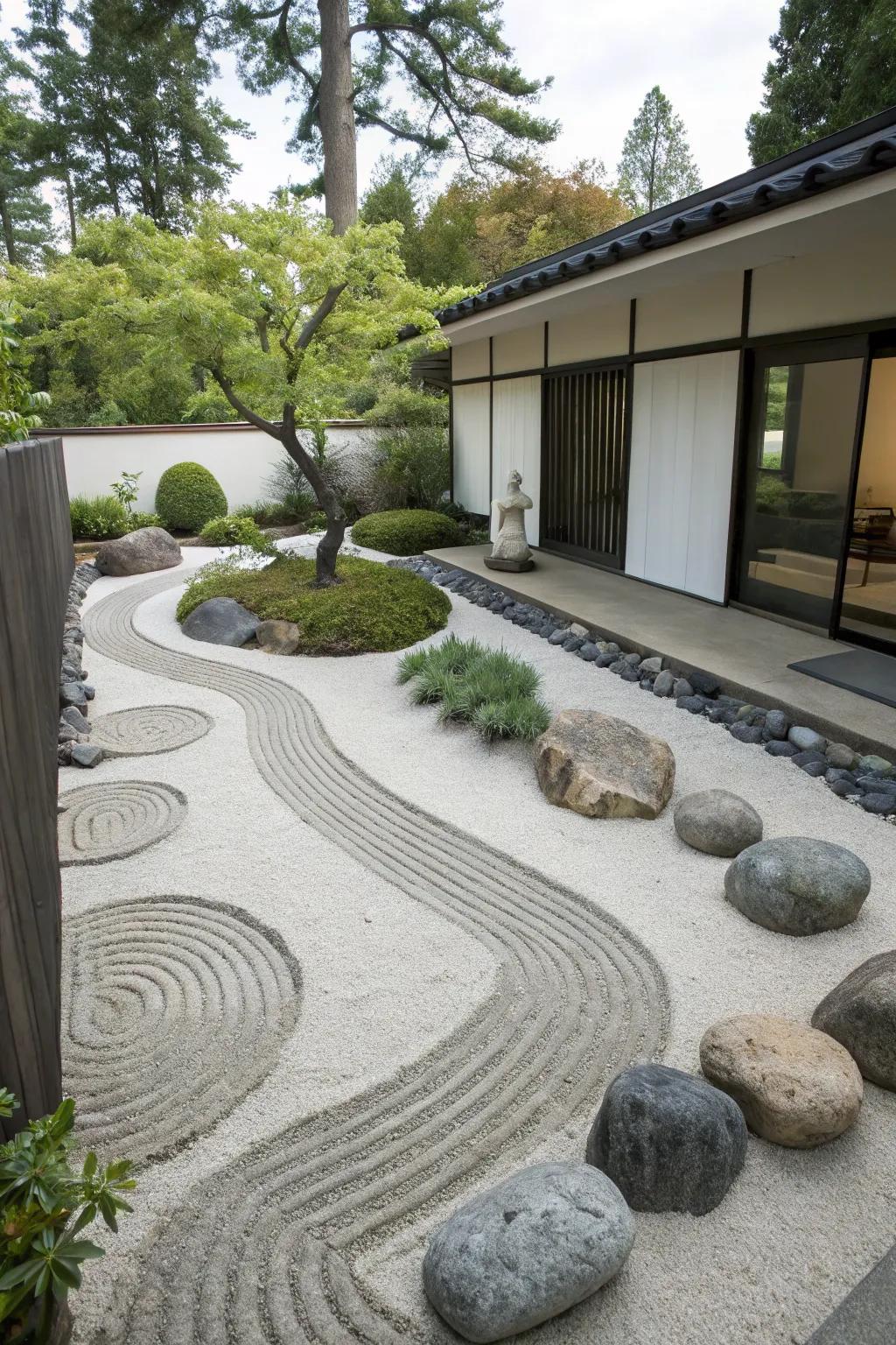 Meditation plots deliver a peaceful refuge.