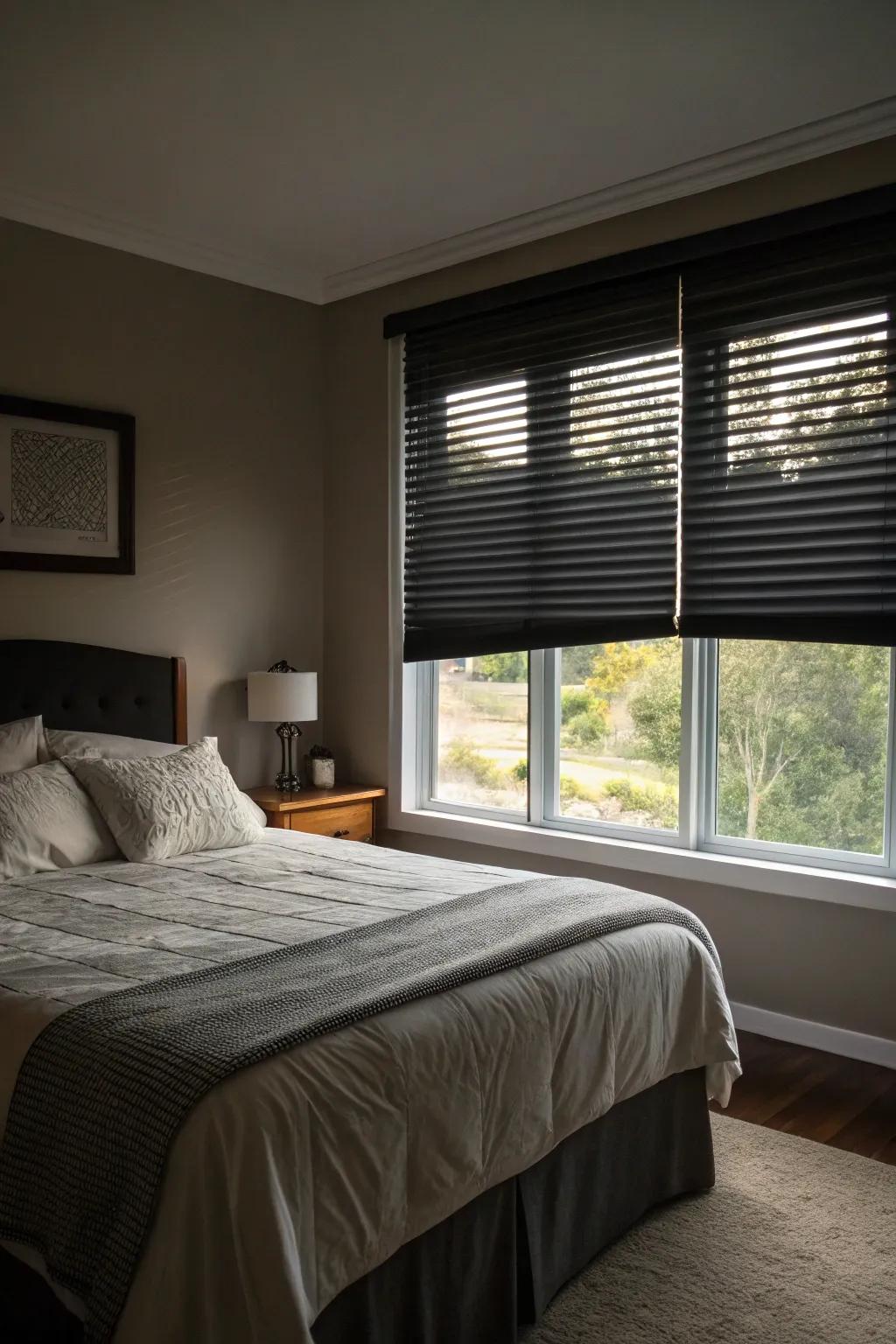 Total-darkness screens promoting restful nights