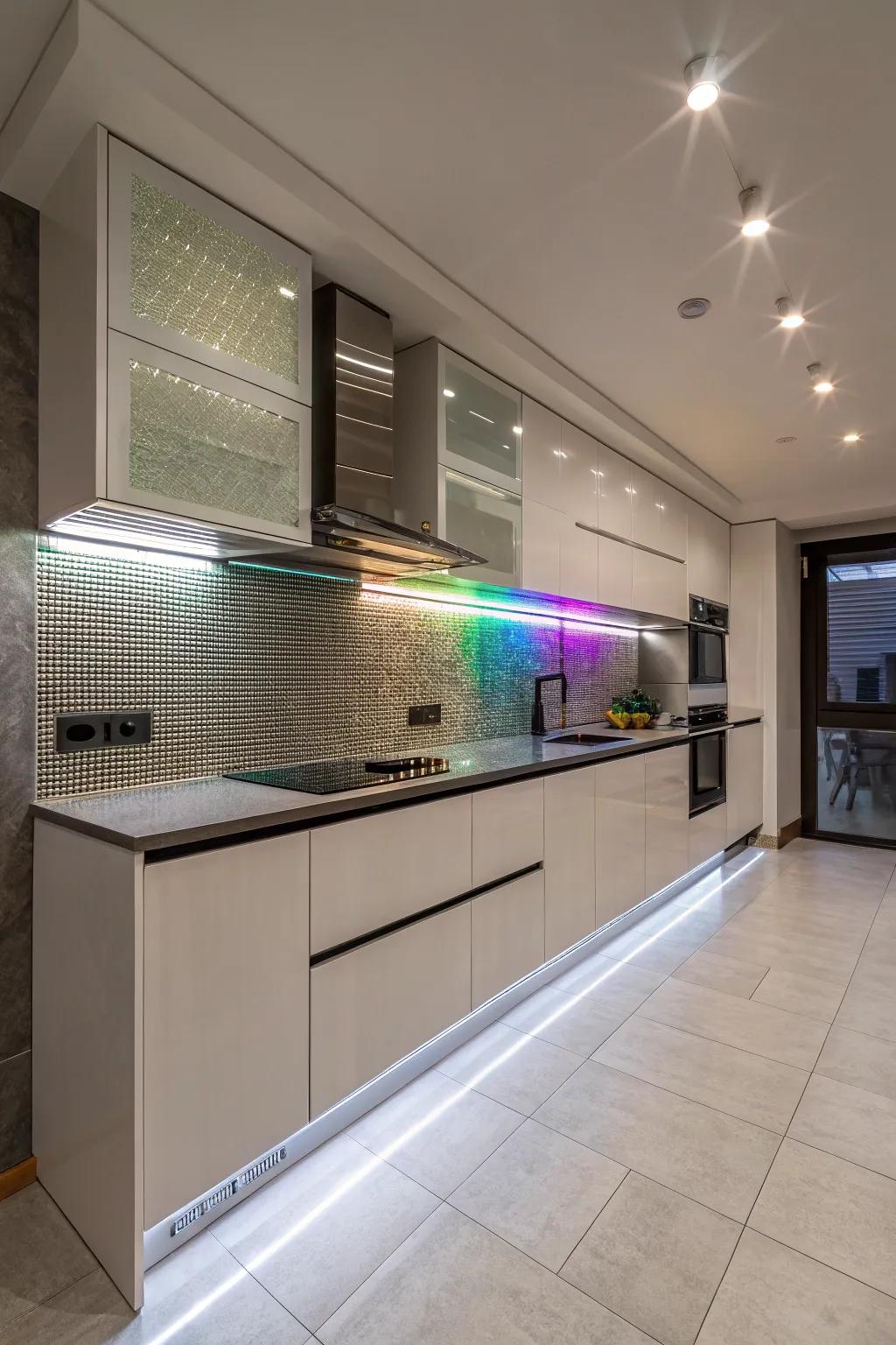 LED lighting crafts a breathtaking visual effect.