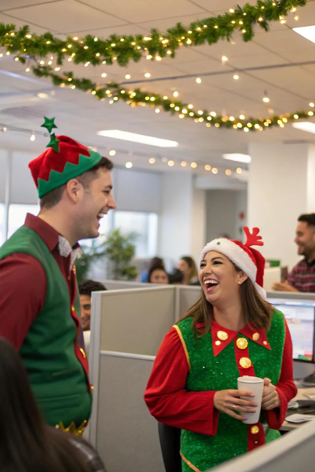 Dress up for fun: festive attire brings holiday joy.