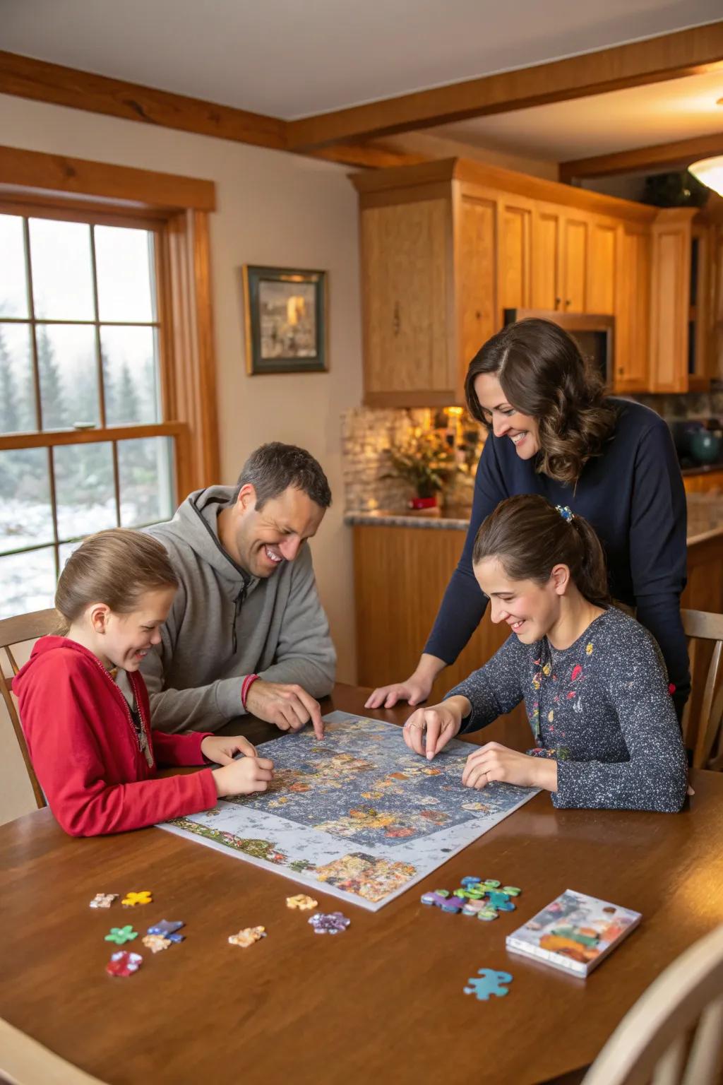 A personalized jigsaw bringing family memories to life.