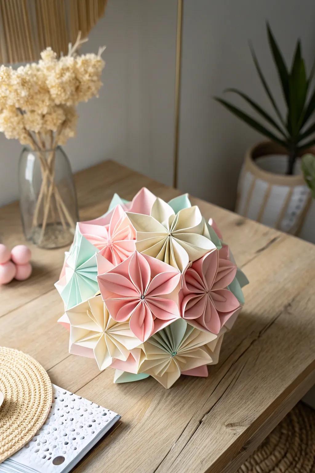 Mark Mother's Day through the delicate artistry of kusudama blossoms, a demonstration of affection and craftsmanship.