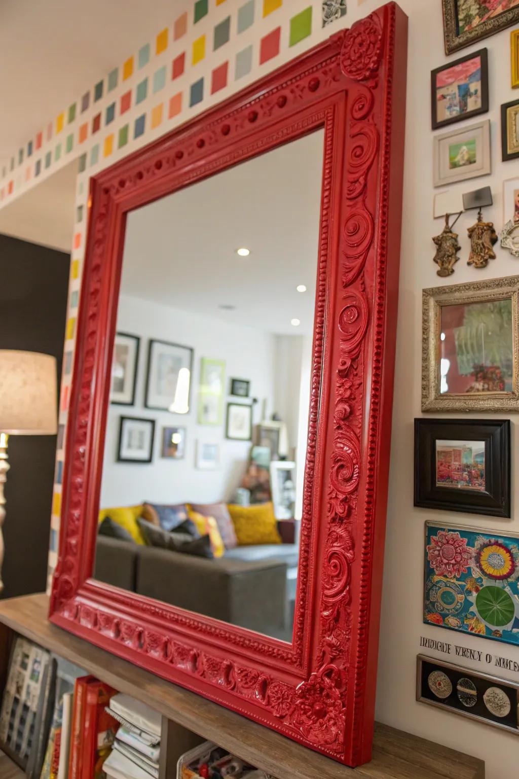 Glossy surfaces bring glam and style.