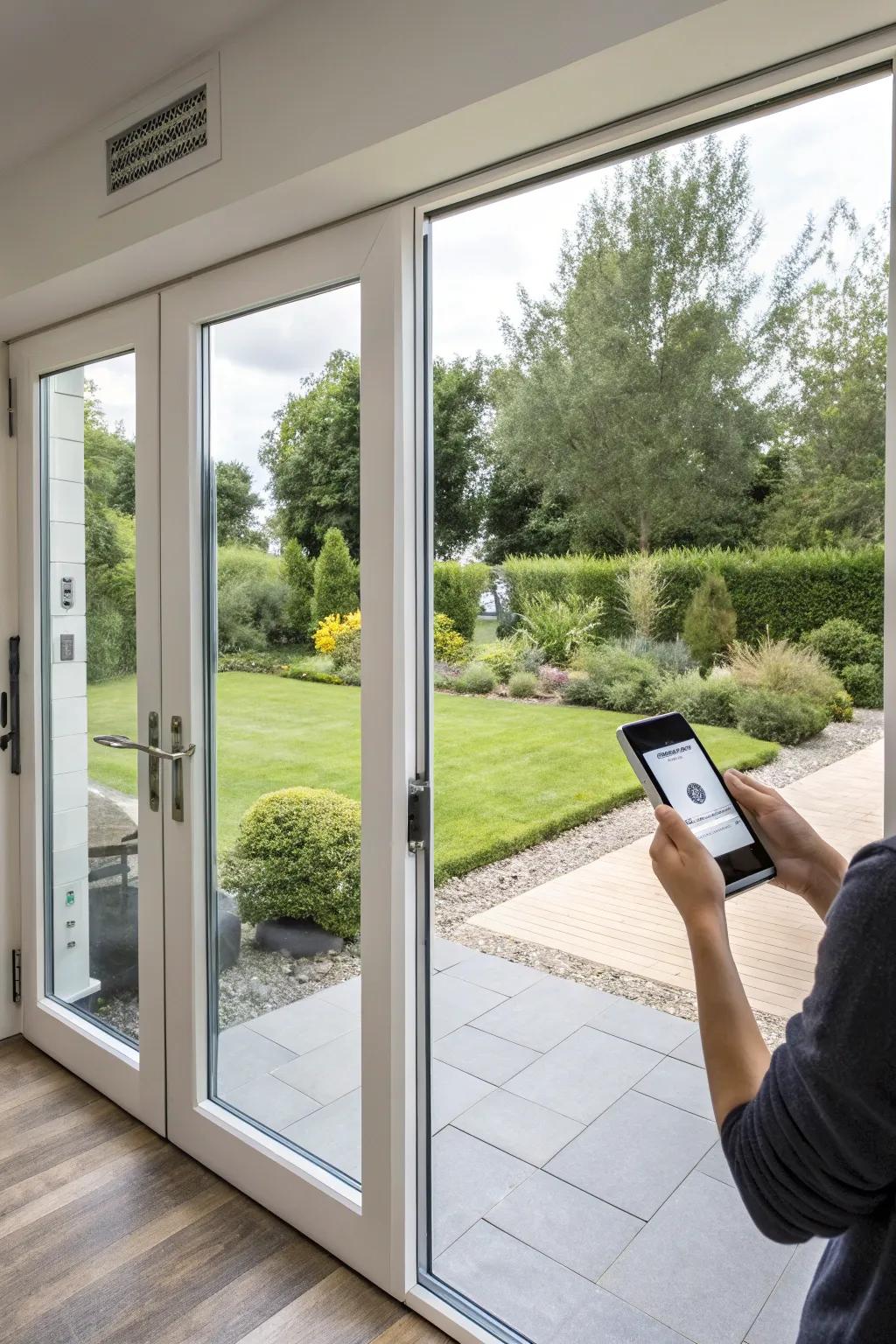 Intelligent patio entrances integrate technology for a modern-day lifestyle.
