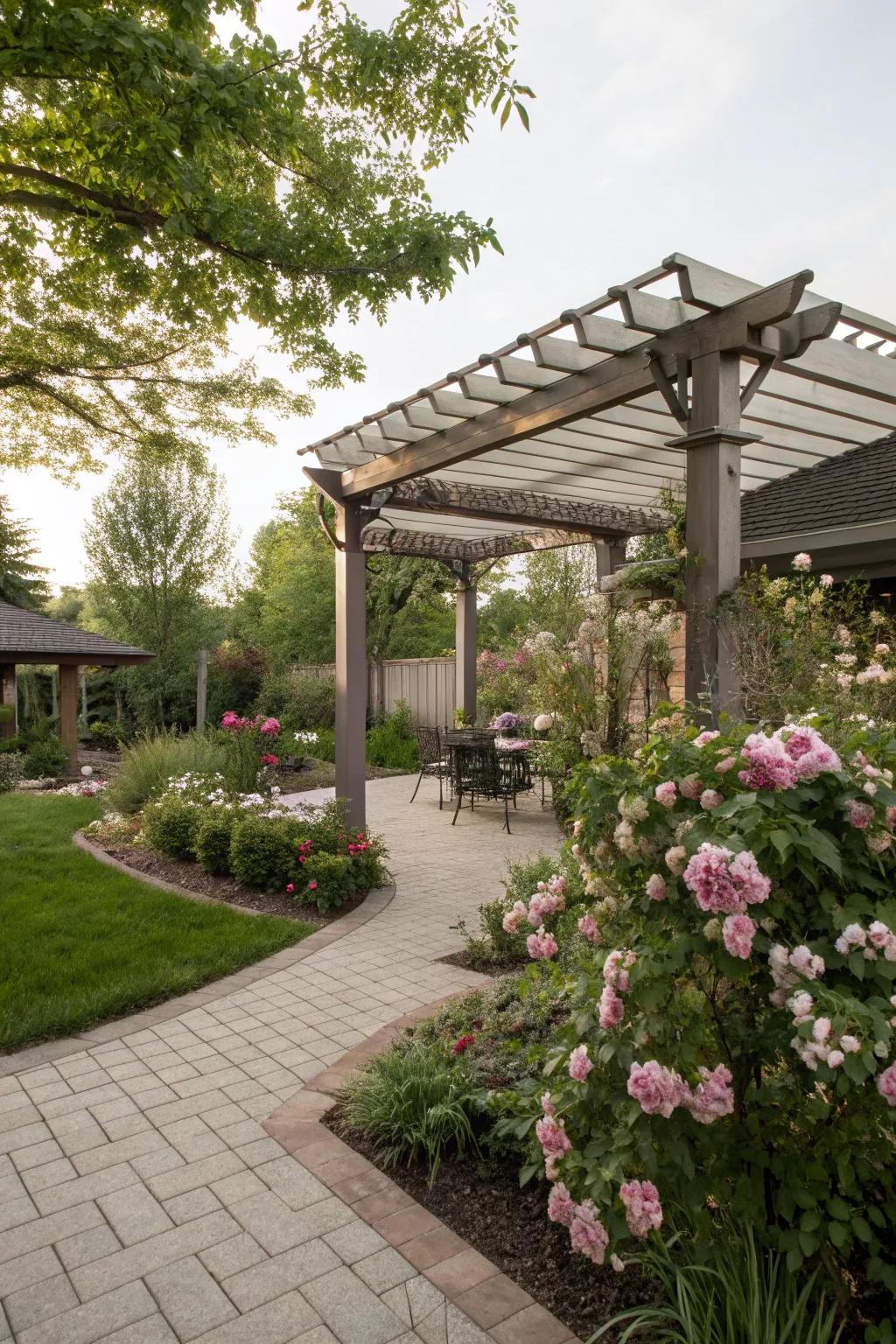 Adapt to any season with an adjustable pergola roof.