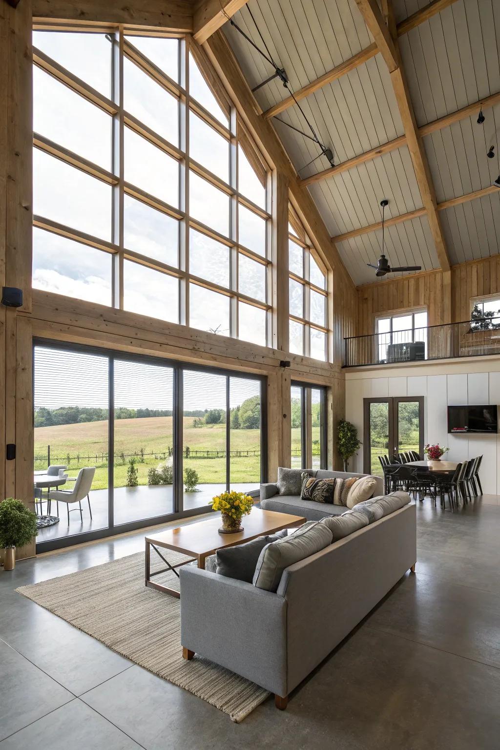 Experience the freedom of flowing living inside your pole barn.