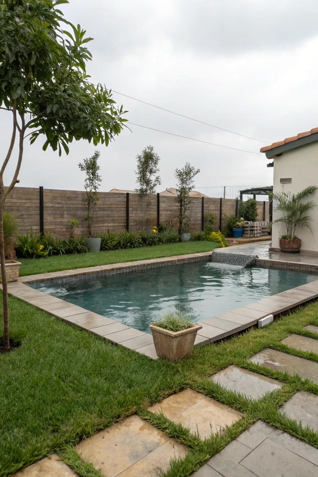 Creature Comfort pool attributes make it pleasurable for the entire family, including pets.