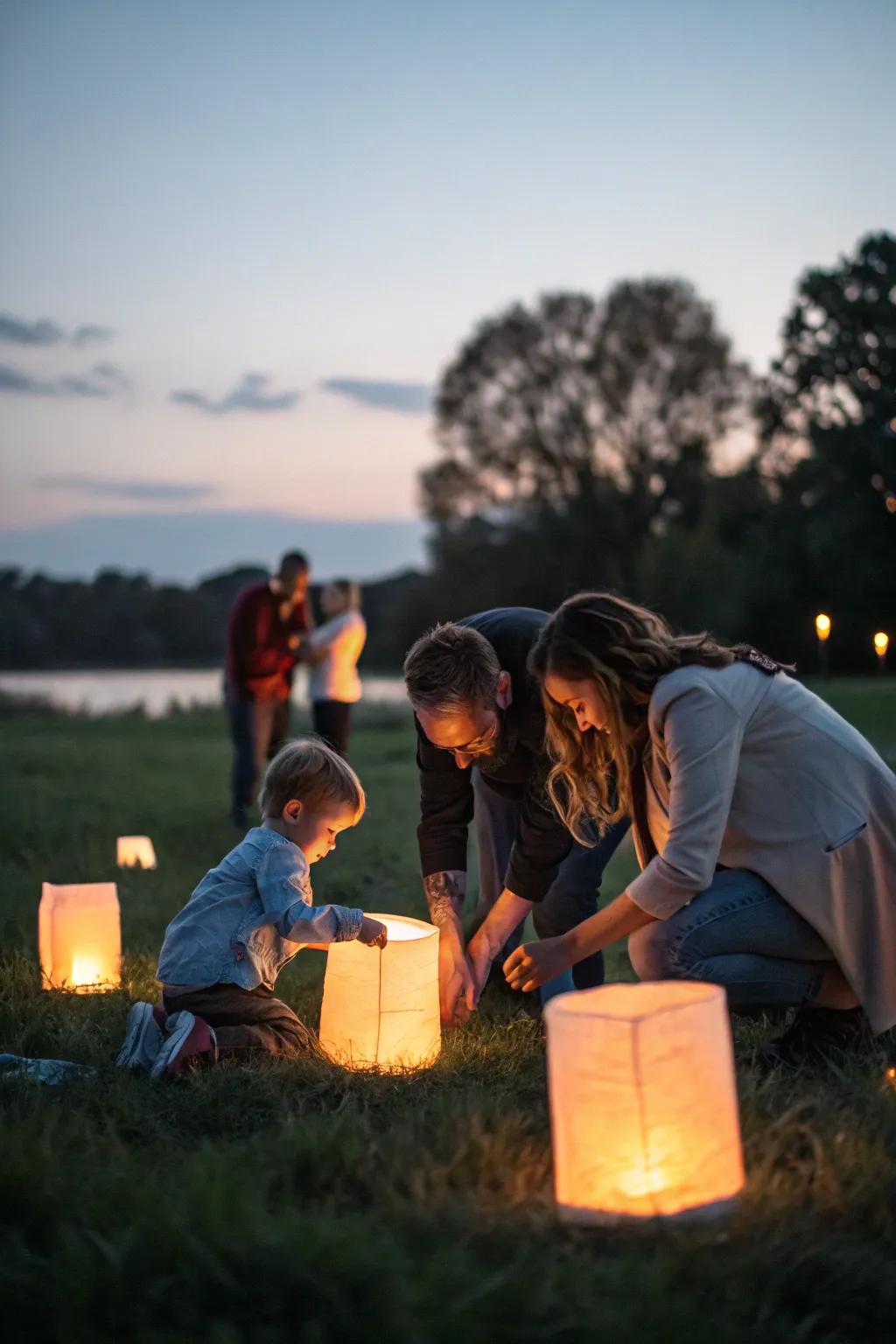 Illuminate your photos using the gentle radiance of wax lights and light holders.