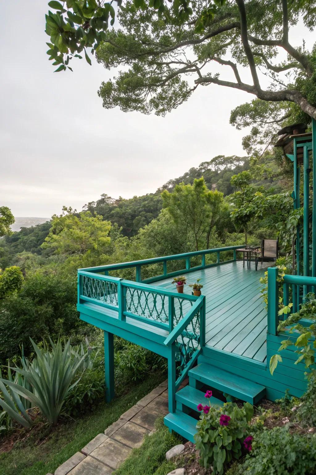 Let your deck capture attention with daring, energetic hues.