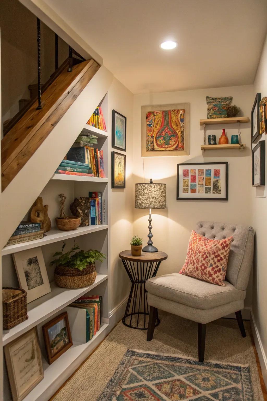 A customized reading nook that shows your style.