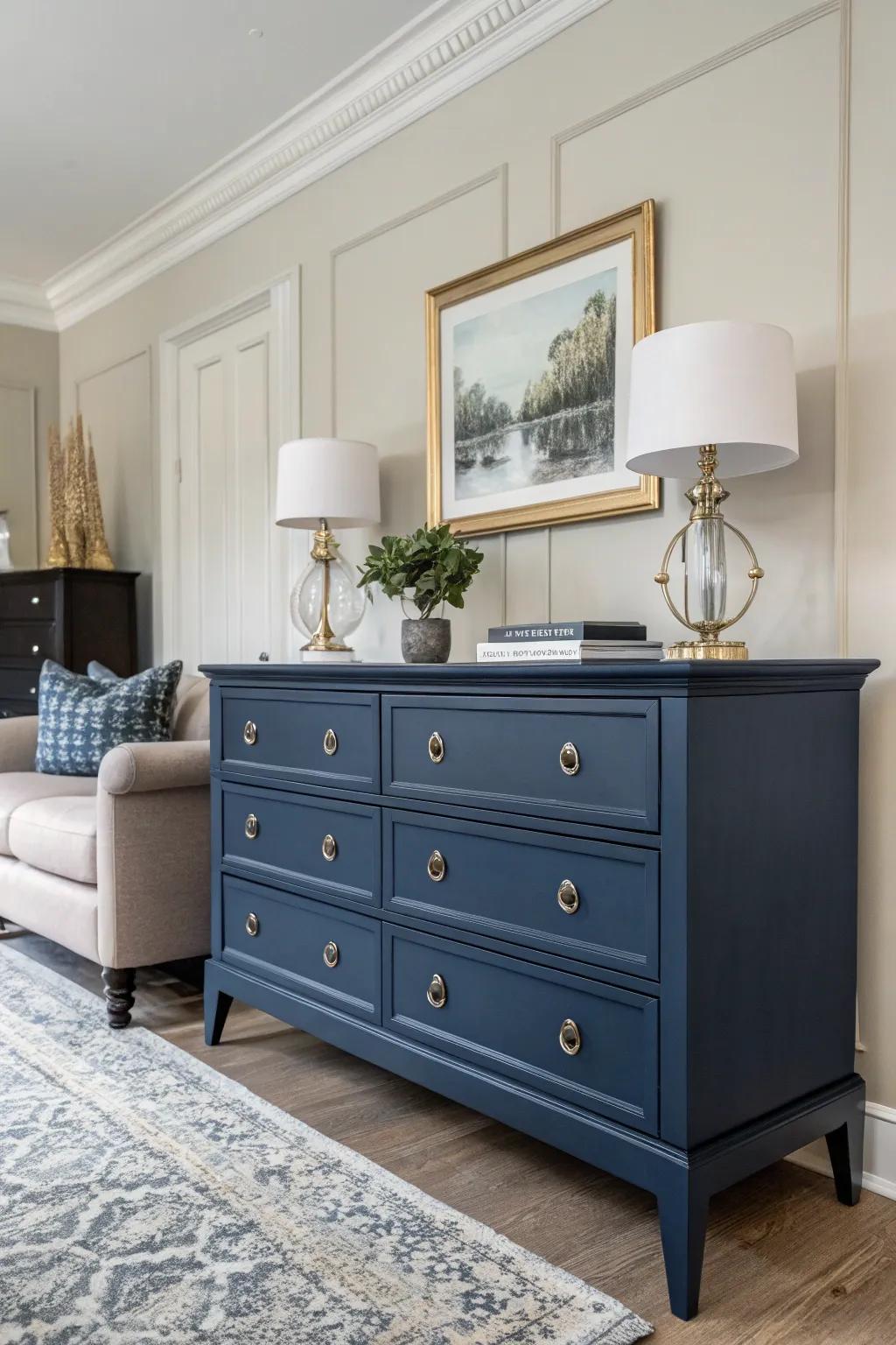 Dark colors bring about a sense of drama and refinement.