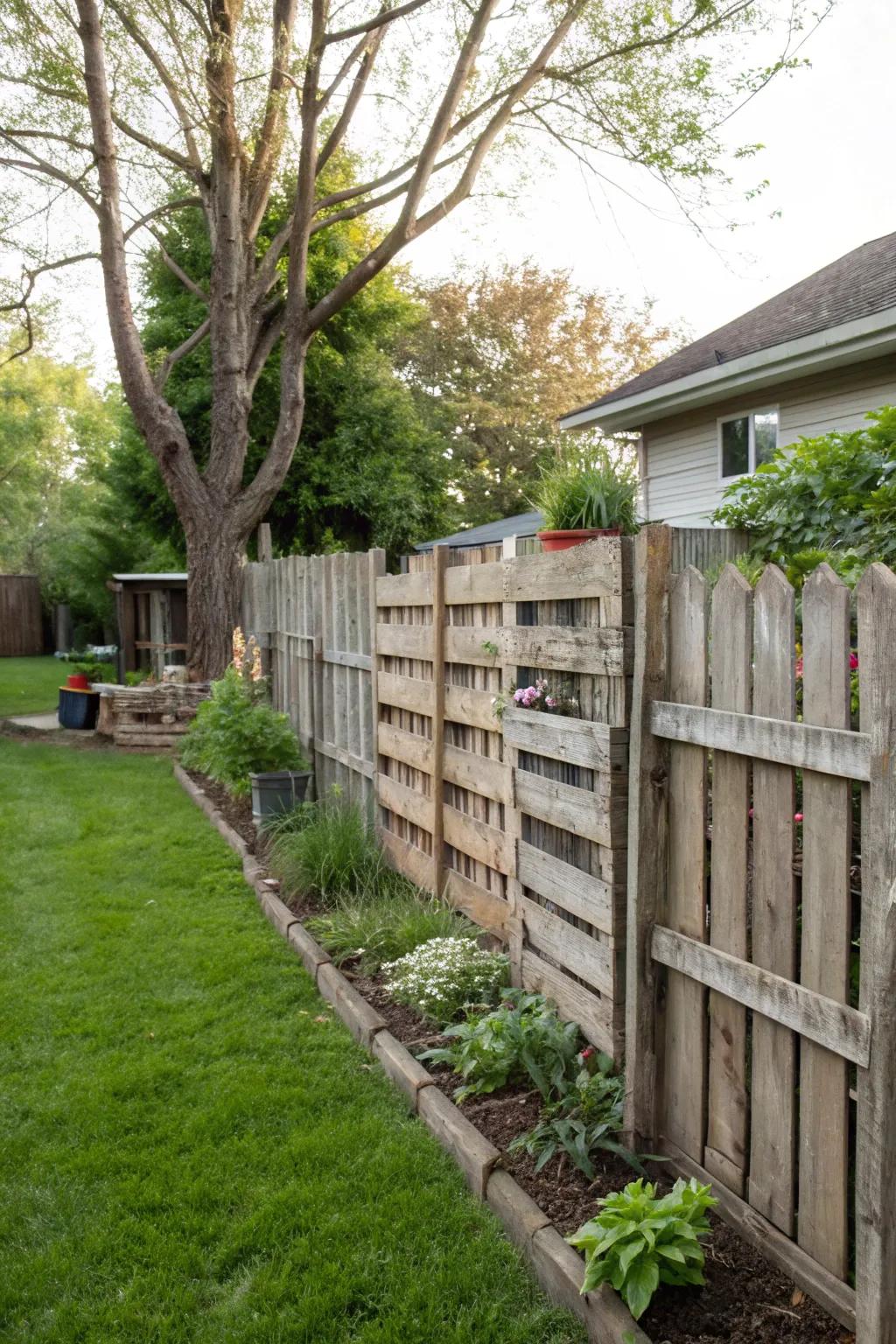 Renewed skid fences are sustainable and full of rustic charm.