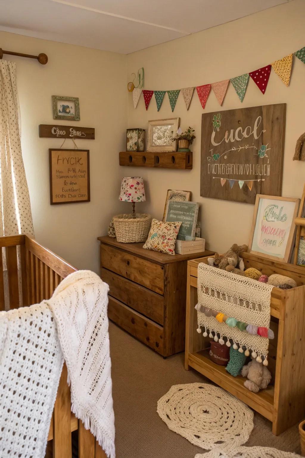 DIY embellishments inject a tailored and creative element.