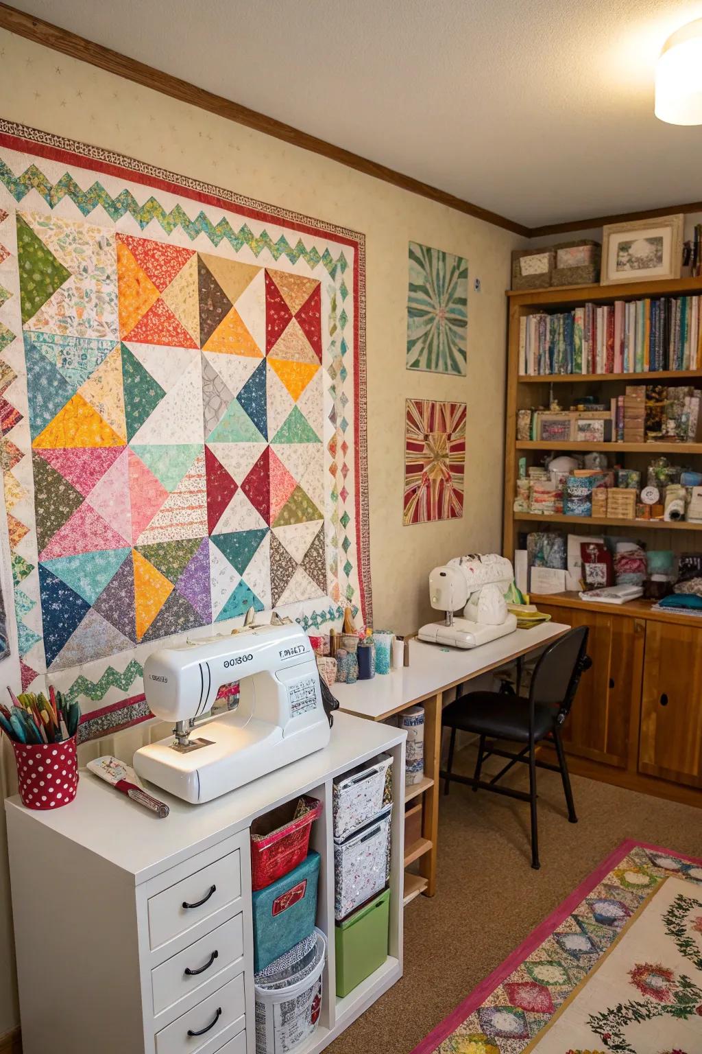 A planning surface facilitates layout visualization.