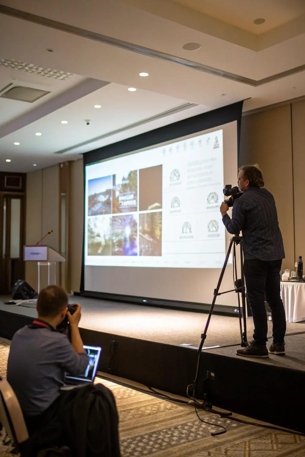 Slides with subtle motion effects to guide audience focus.