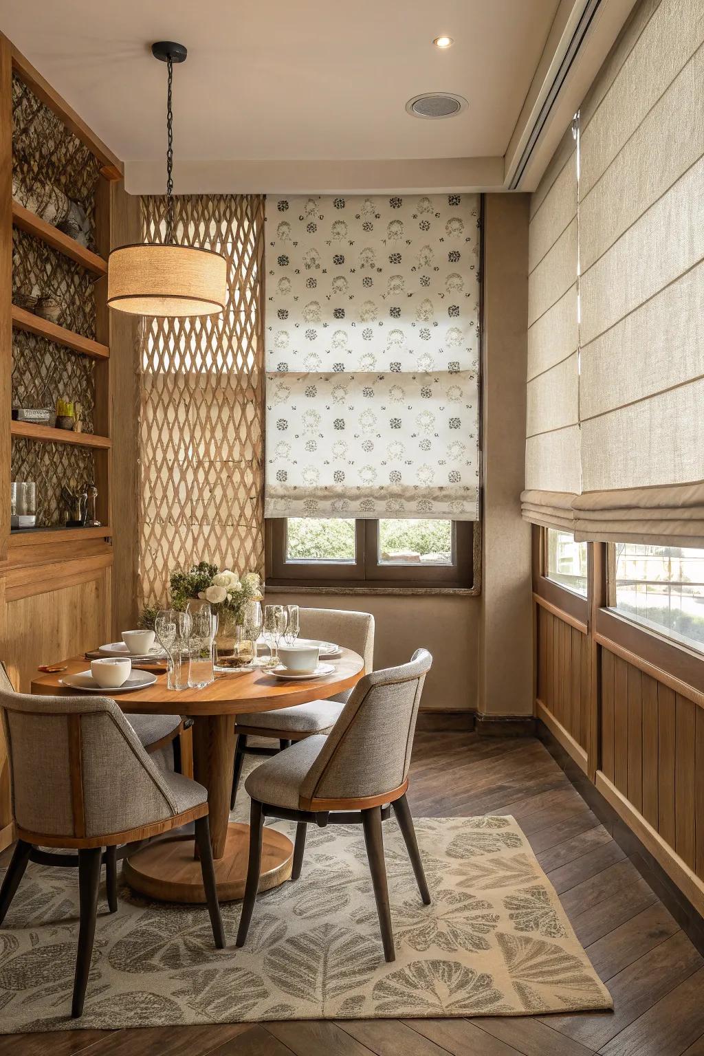 Double shades offer versatility and flair in light management.
