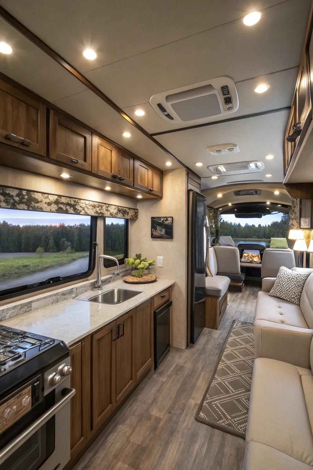Updating components and appliances can freshen your RV's look and functionality.