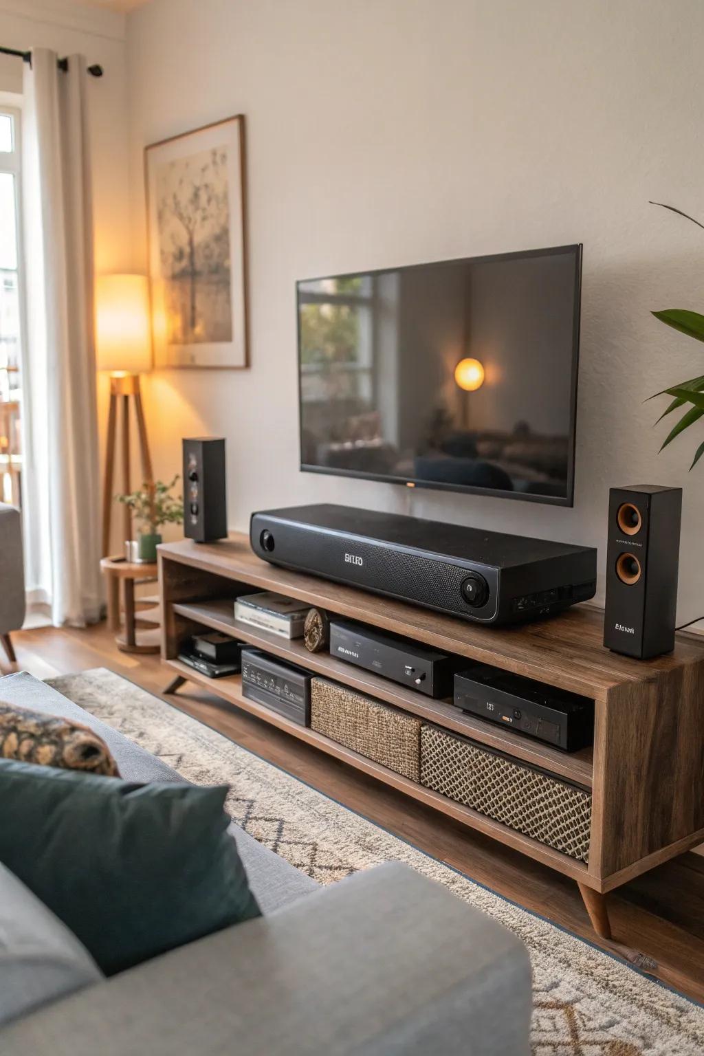 Audio enhancer at prime elevation