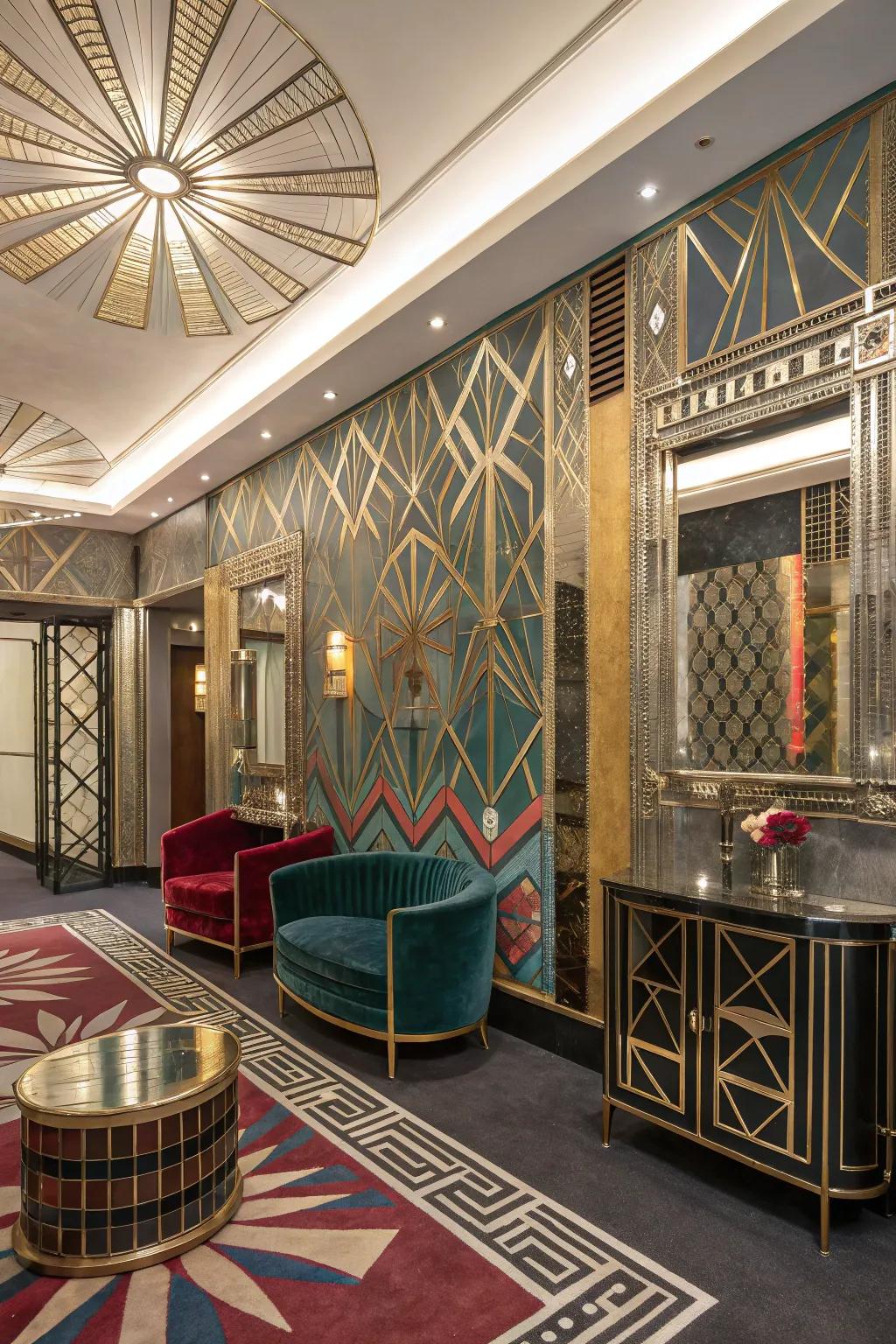 Craft deco drama featuring bold designs and luxurious touches.