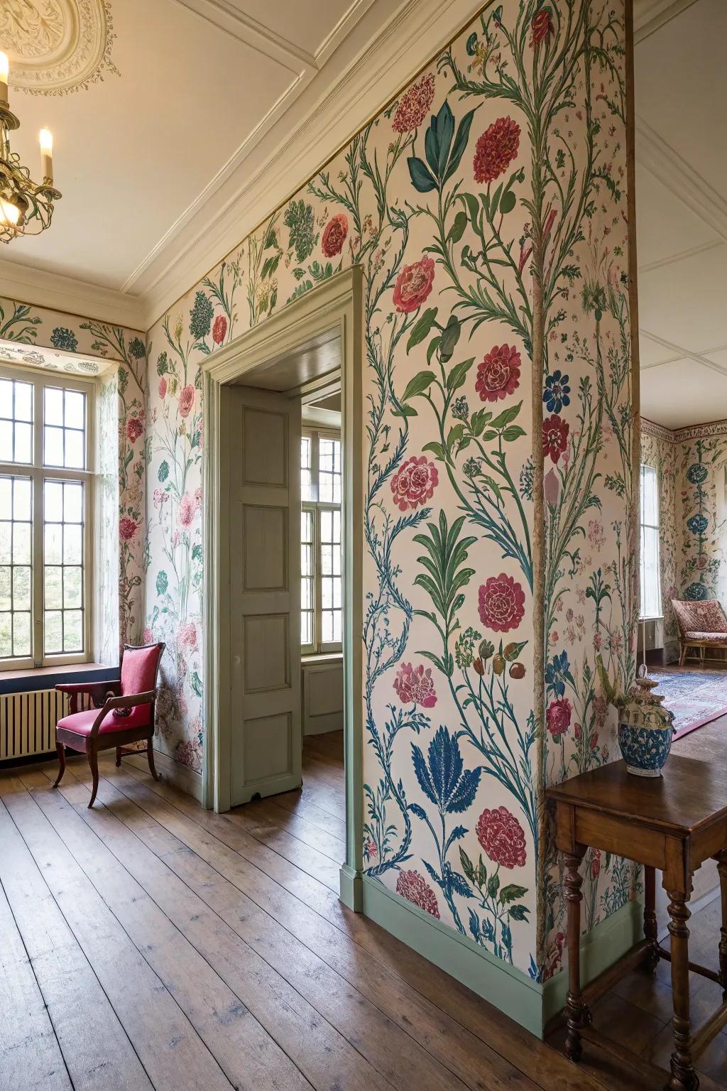 Floral patterns breathing life and elegance.