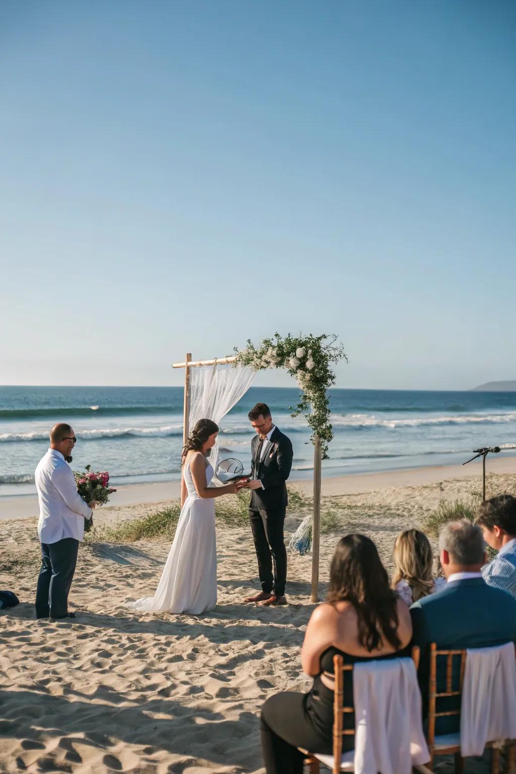 Natural beauty with a beachside backdrop.