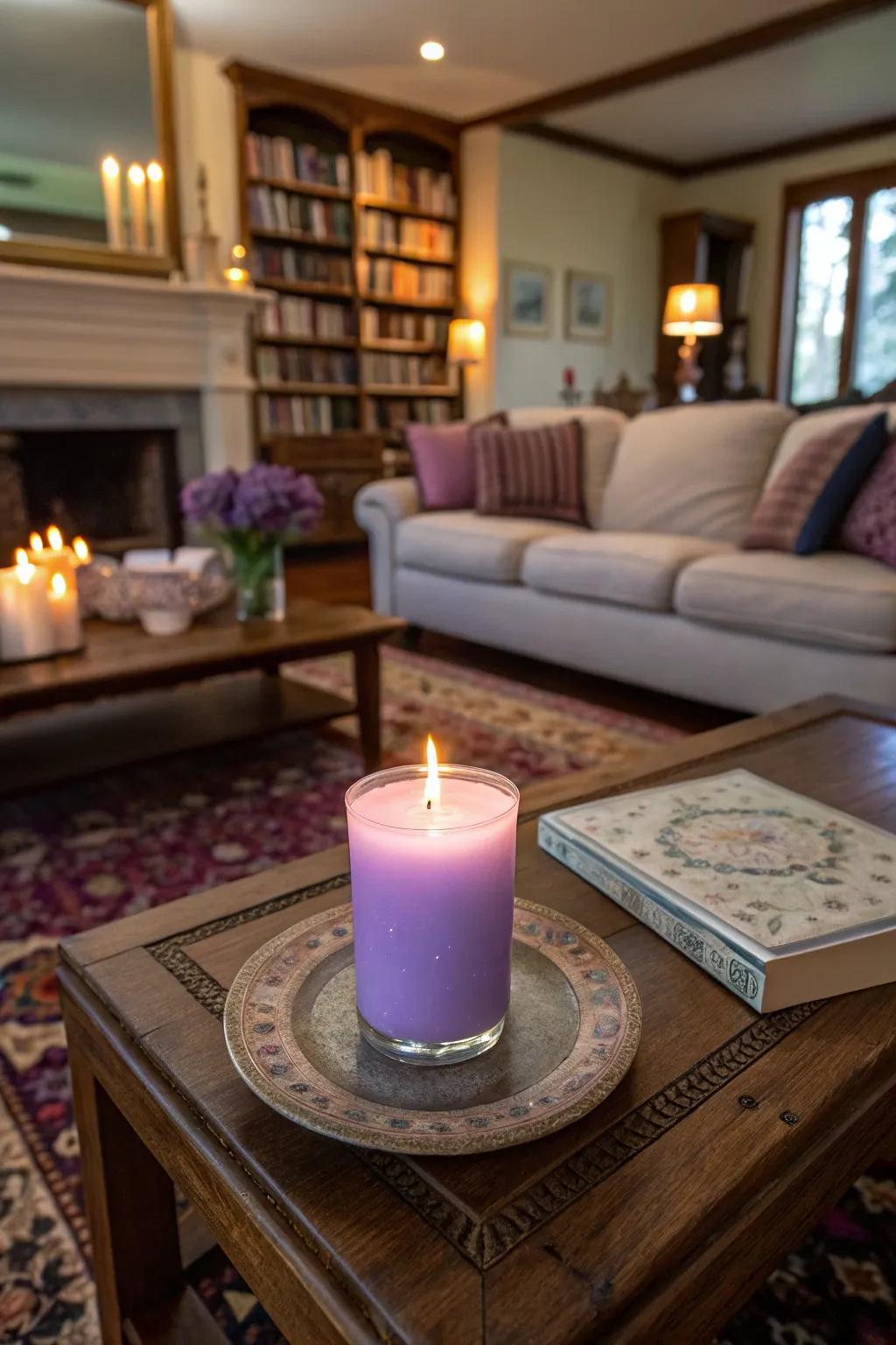 Warm up your area with handcrafted lavender lights.