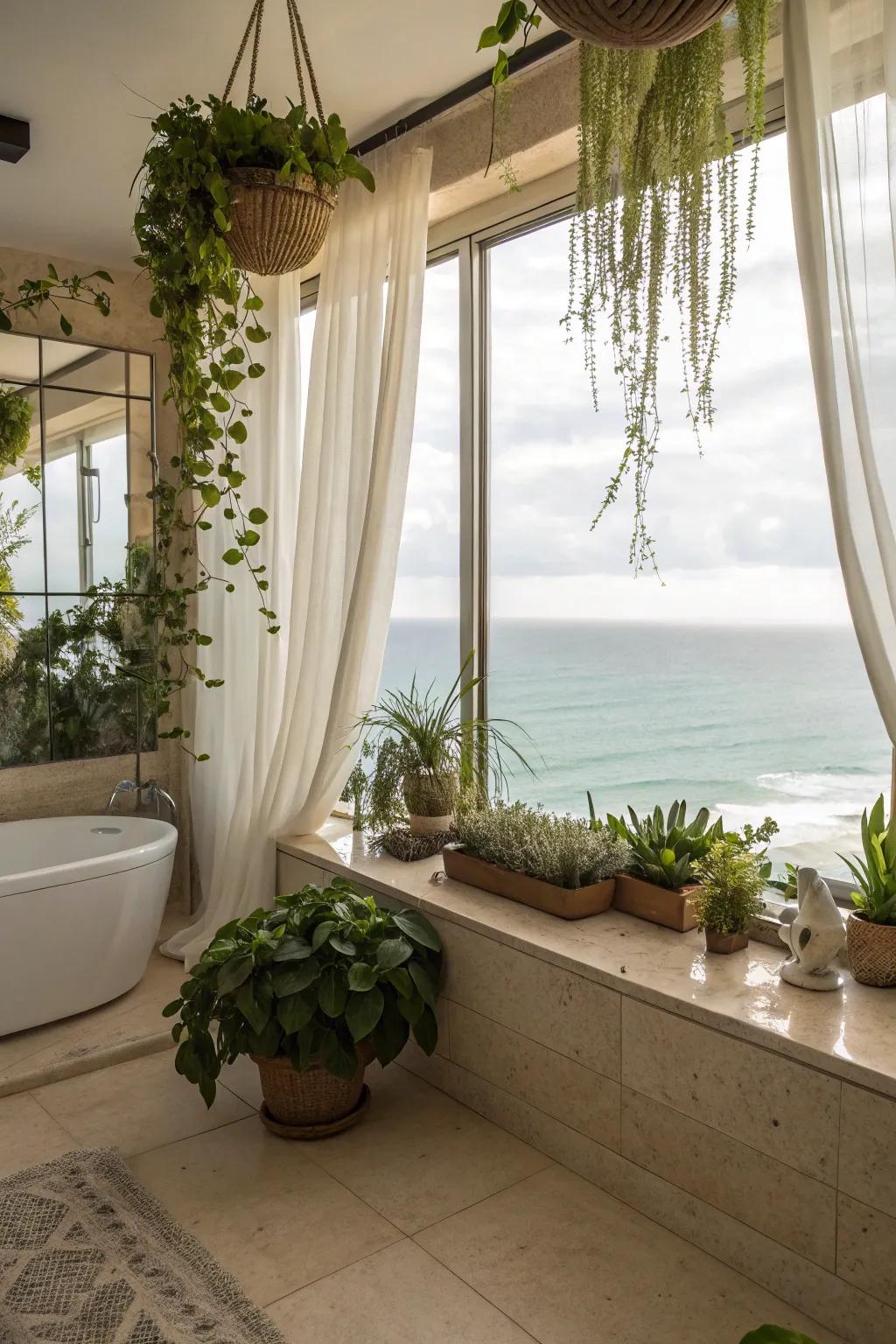Plant life brings the outdoors in.