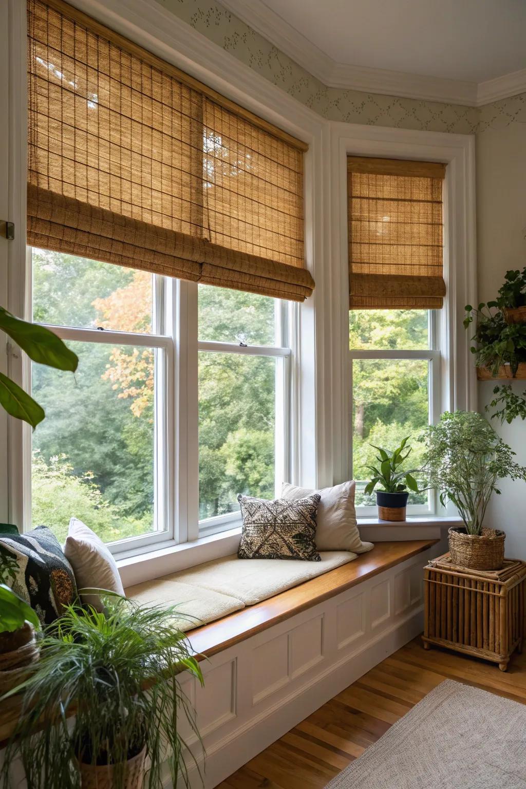 Eco blinds offer a natural and sustainable option.