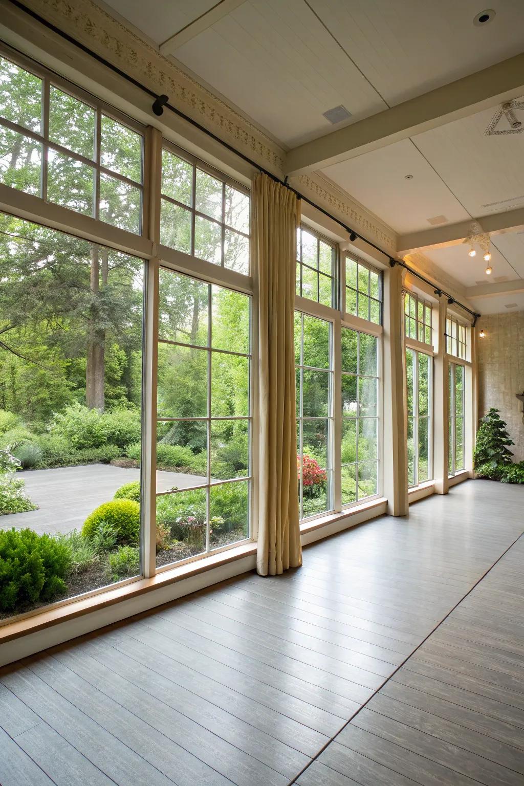 A zen garden space suitable for mindfulness and yoga.