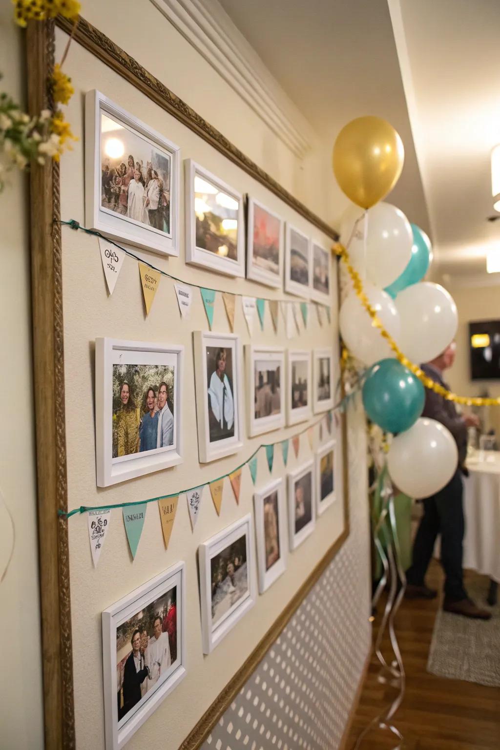 Embark on a journey down memory lane through a snapshot timeline.
