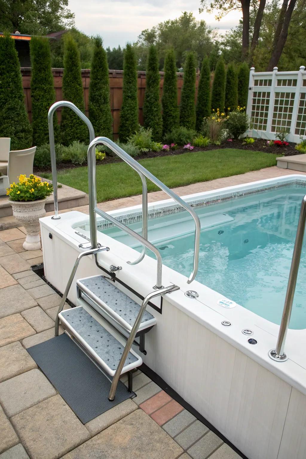 Entry details guarantee protection and convenience.