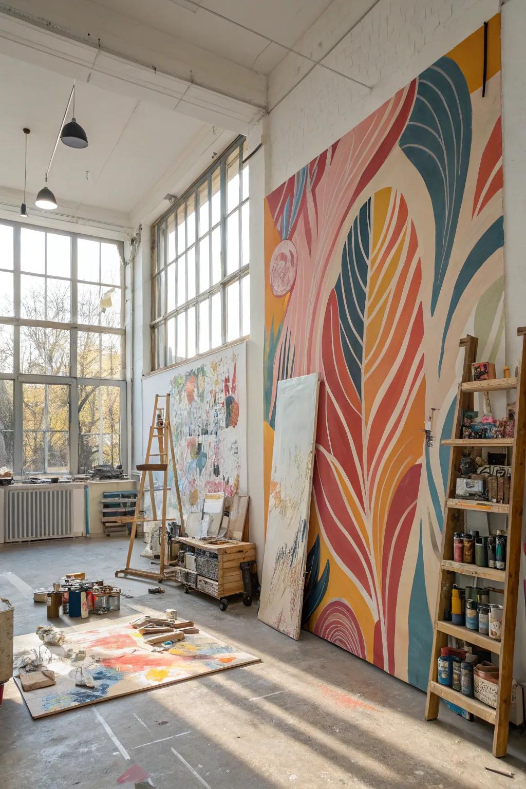 Artistic brushstrokes celebrate ingenuity and storytelling.