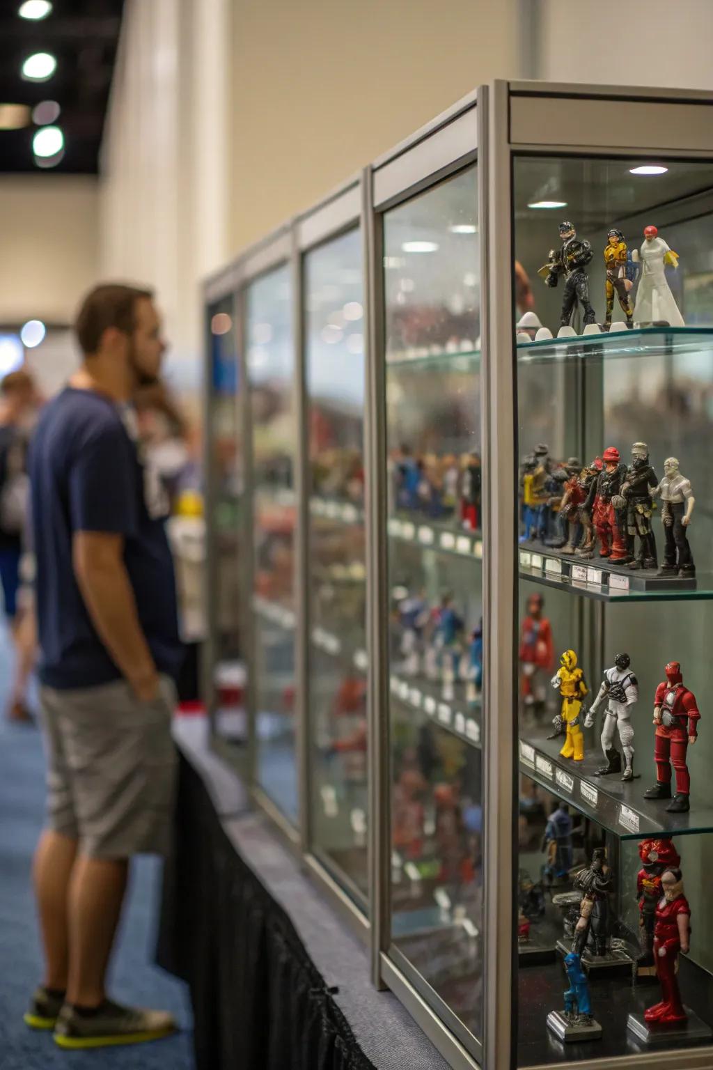 Reflectors inject profundity and amplify radiance in your collectible figurine presentation.