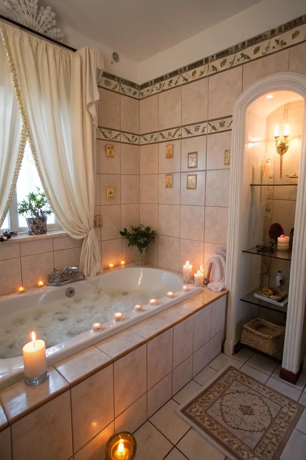 Set the mood using strategic and soft lighting.
